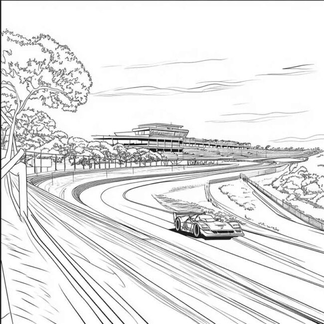 Desenhos do Autodromo de Interlagos para Imprimir e Colorir 25