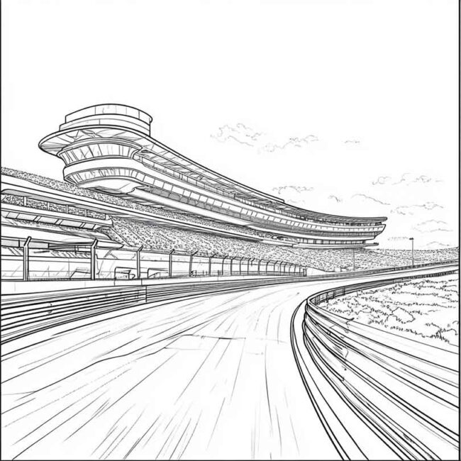 Desenhos do Autodromo de Interlagos para Imprimir e Colorir 16