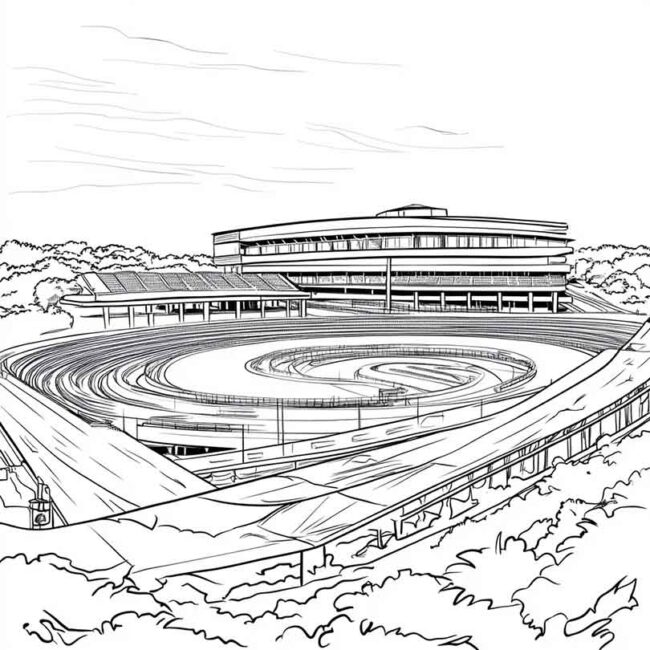 Desenhos do Autodromo de Interlagos para Imprimir e Colorir 20