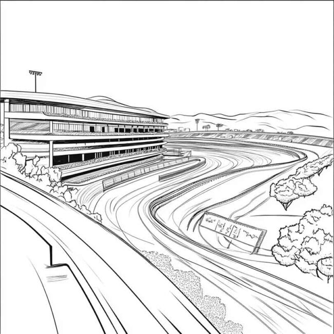 Desenhos do Autodromo de Interlagos para Imprimir e Colorir 21