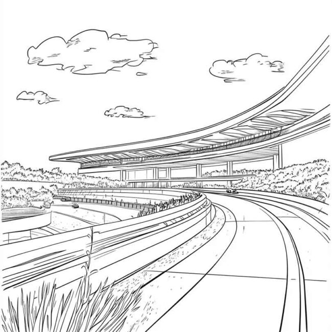 Desenhos do Autodromo de Interlagos para Imprimir e Colorir 23