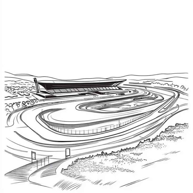Desenhos do Autodromo de Interlagos para Imprimir e Colorir 24