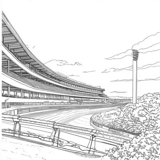 Desenhos do Autodromo de Interlagos para Imprimir e Colorir 14