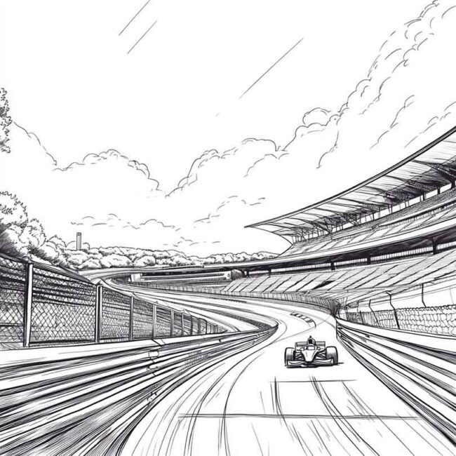 Desenhos do Autodromo de Interlagos para Imprimir e Colorir 11