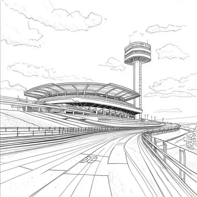 Desenhos do Autodromo de Interlagos para Imprimir e Colorir 17