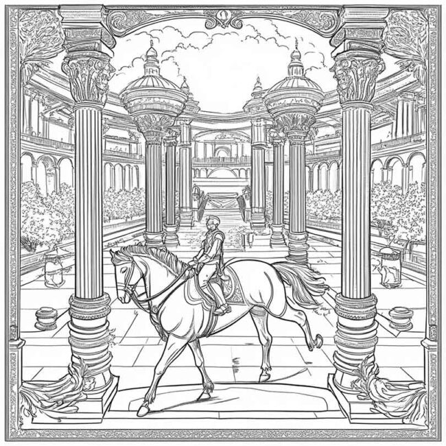 Desenhos de Hipodromo para Imprimir e Colorir 5