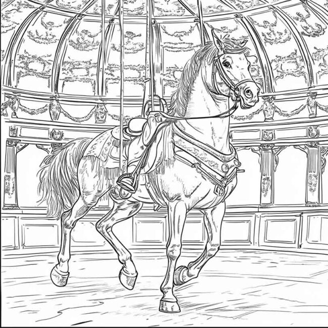 Desenhos de Hipodromo para Imprimir e Colorir 21