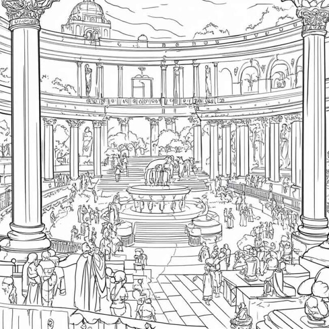 Desenhos de Hipodromo para Imprimir e Colorir 24
