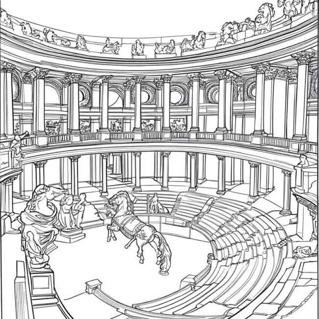 Desenhos de Hipodromo para Imprimir e Colorir 35