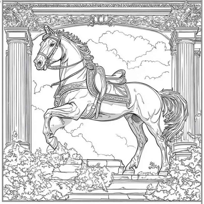 Desenhos de Hipodromo para Imprimir e Colorir 23