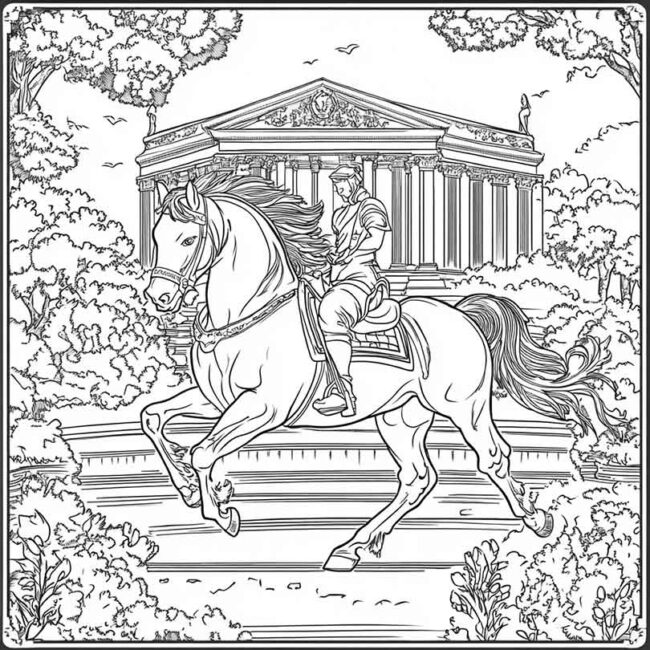 Desenhos de Hipodromo para Imprimir e Colorir 26