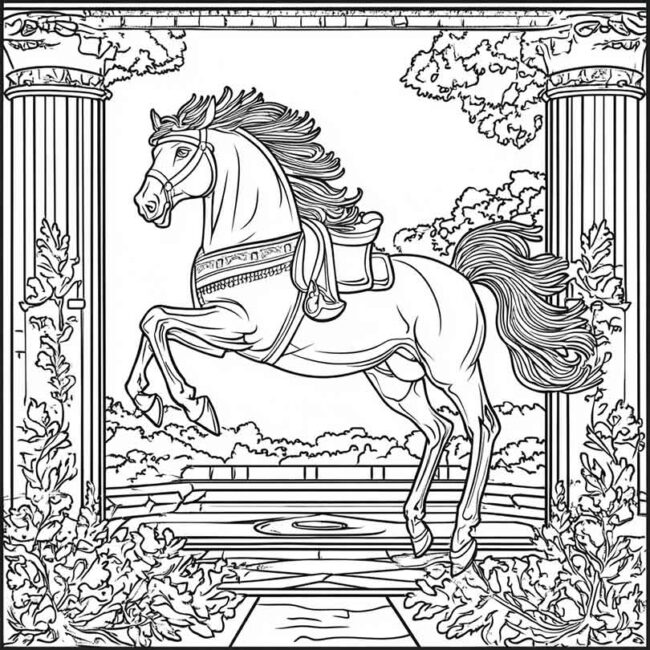 Desenhos de Hipodromo para Imprimir e Colorir 30