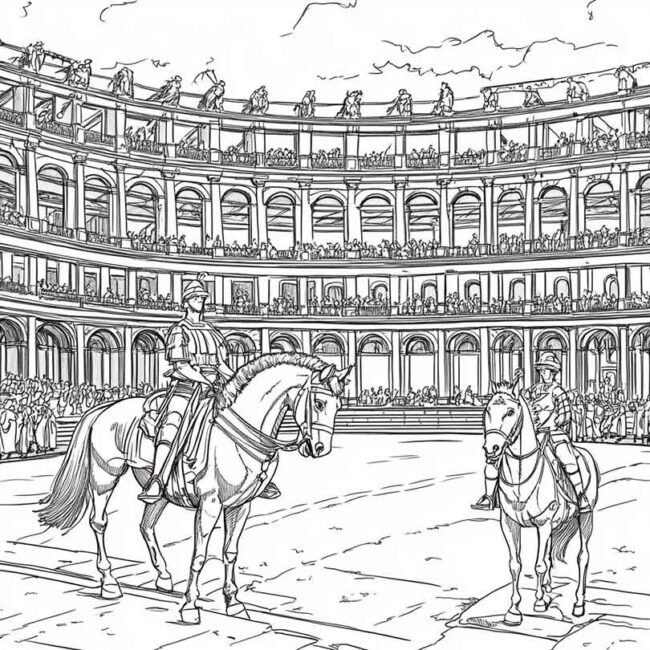 Desenhos de Hipodromo para Imprimir e Colorir 15