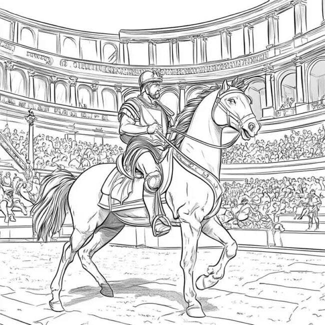 Desenhos de Hipodromo para Imprimir e Colorir 20