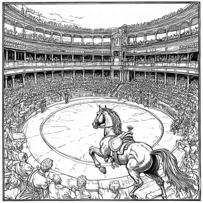 Desenhos de Hipodromo para Imprimir e Colorir 3