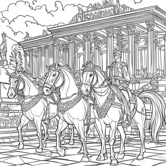 Desenhos de Hipodromo para Imprimir e Colorir 6