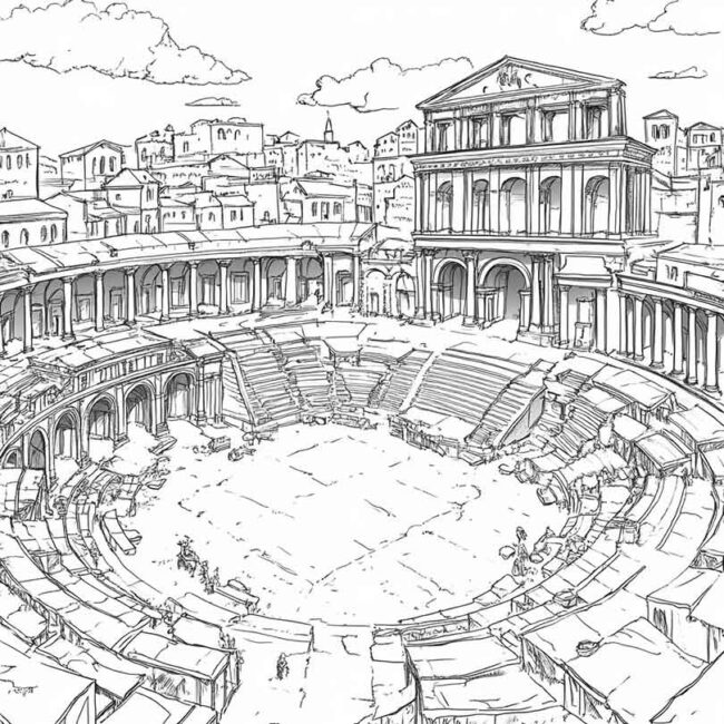 Desenhos de Hipodromo para Imprimir e Colorir 18