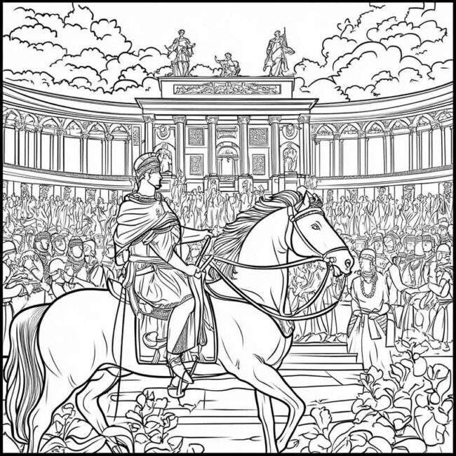 Desenhos de Hipodromo para Imprimir e Colorir 19