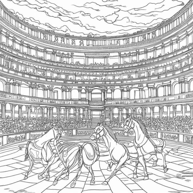 Desenhos de Hipodromo para Imprimir e Colorir 32