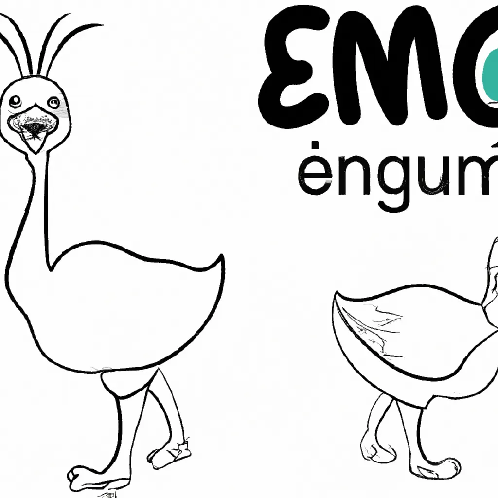 desenhos ema comum imprimir colorir 4