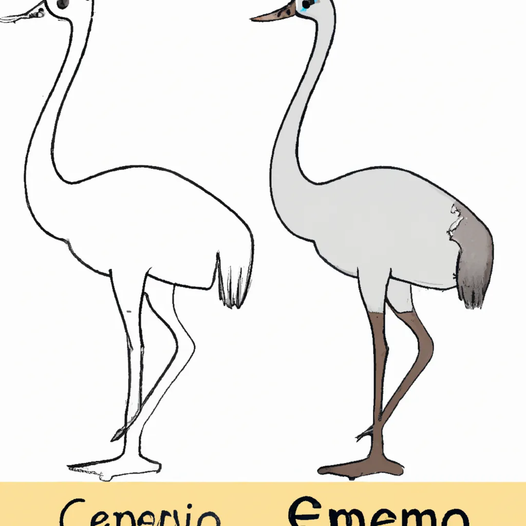 desenhos ema comum imprimir colorir 5