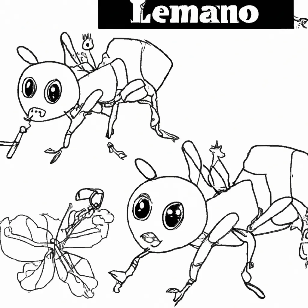 desenhos formigas leao imprimir colorir 6