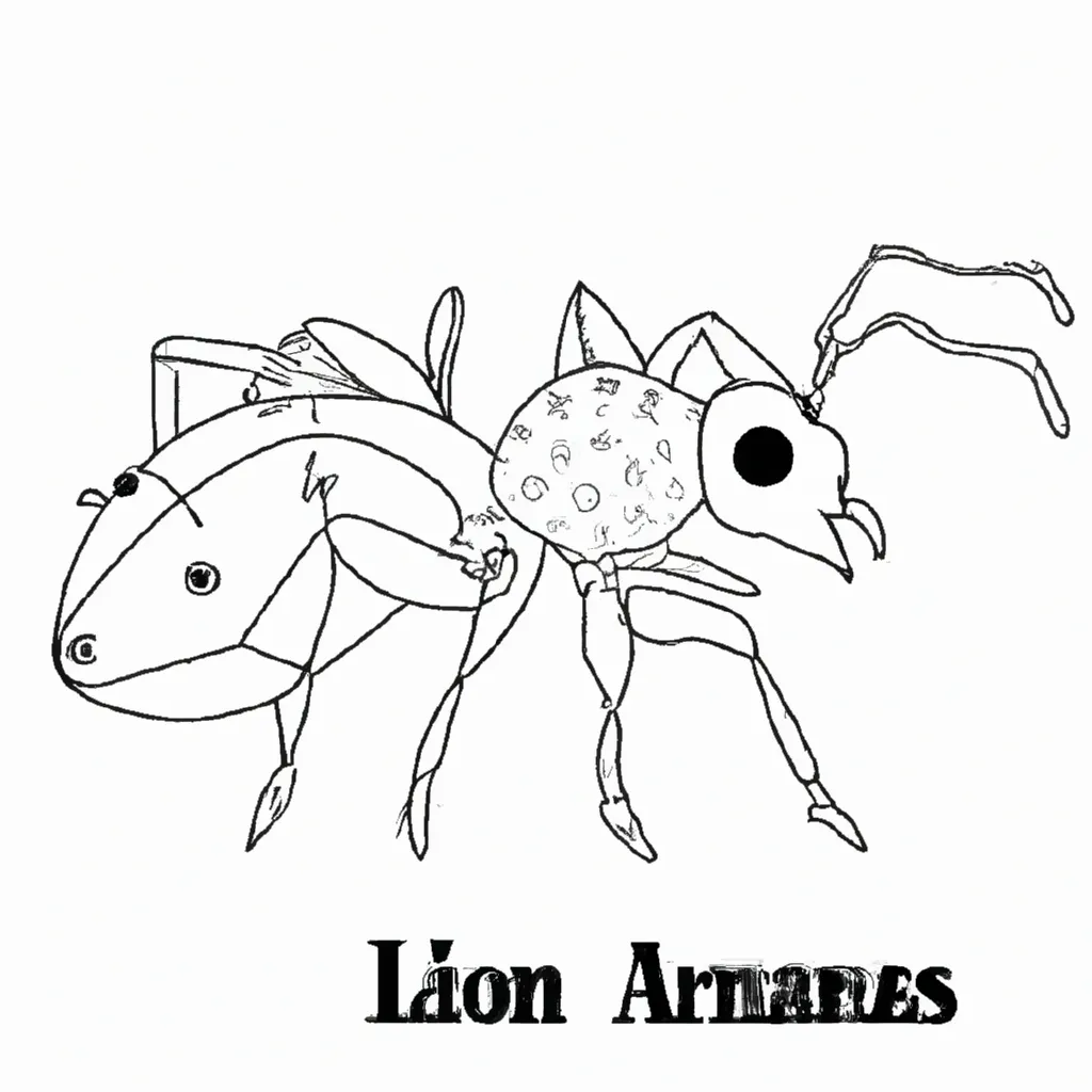 desenhos formigas leao imprimir colorir 8