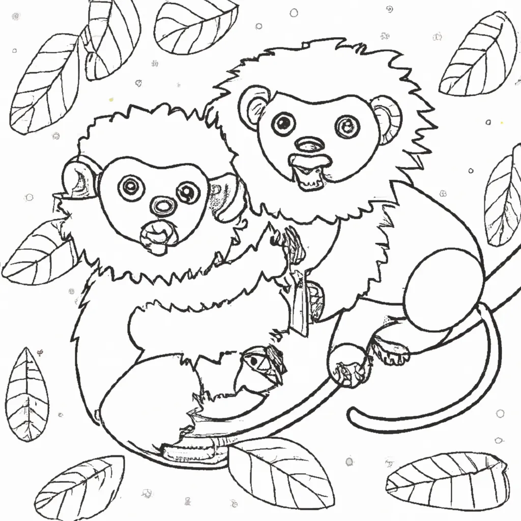 desenhos mico leao dourado imprimir colorir 3