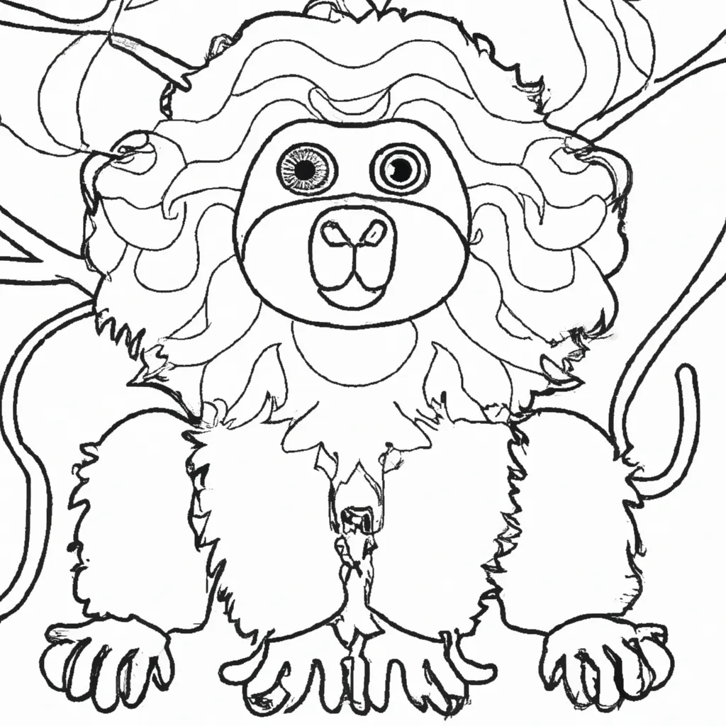 desenhos mico leao dourado imprimir colorir 5