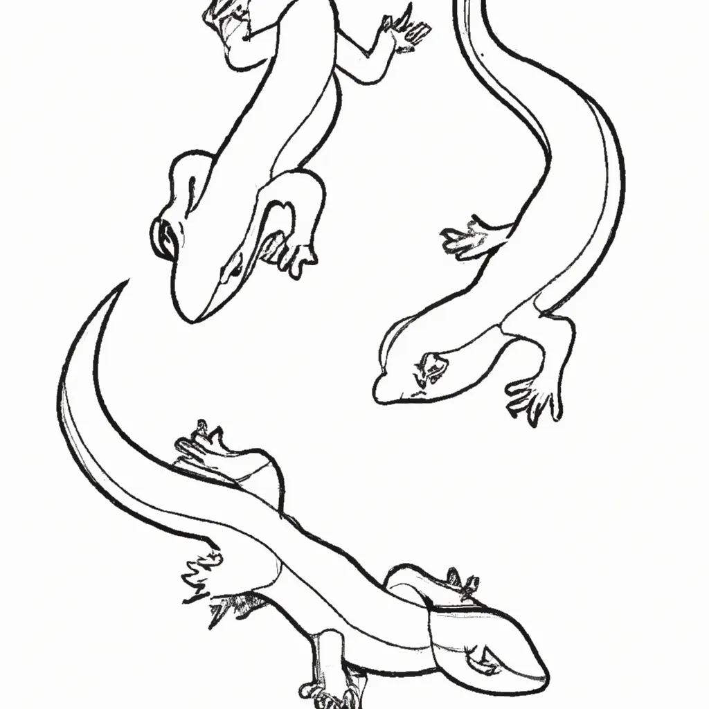 desenhos salamandras fogo imprimir colorir 21