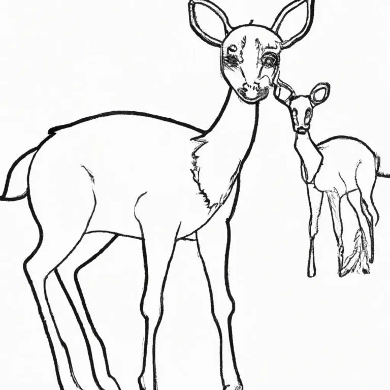 desenhos veados mato imprimir colorir