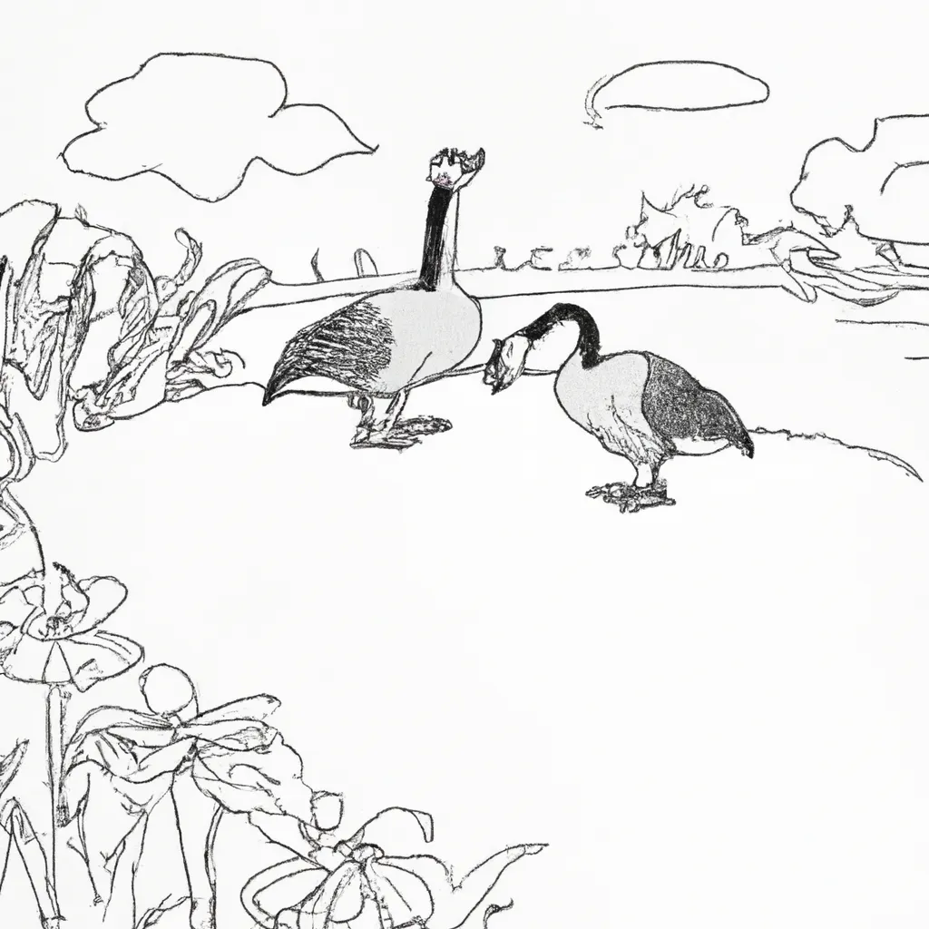 desenhos gansos do canada imprimir colorir 9 desenhos gansos do canada imprimir colorir 9
