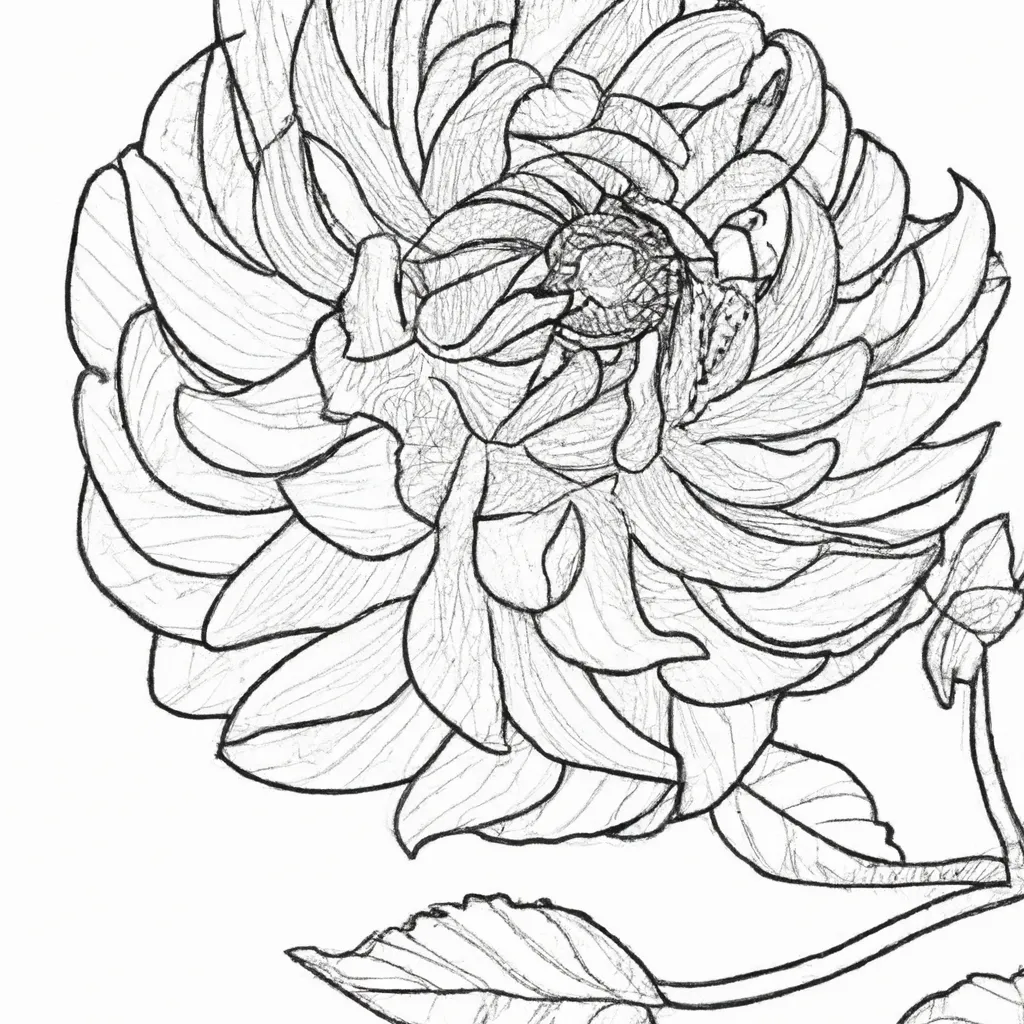 desenhos delicadas dalias imprimir colorir 8 desenhos delicadas dalias imprimir colorir 8