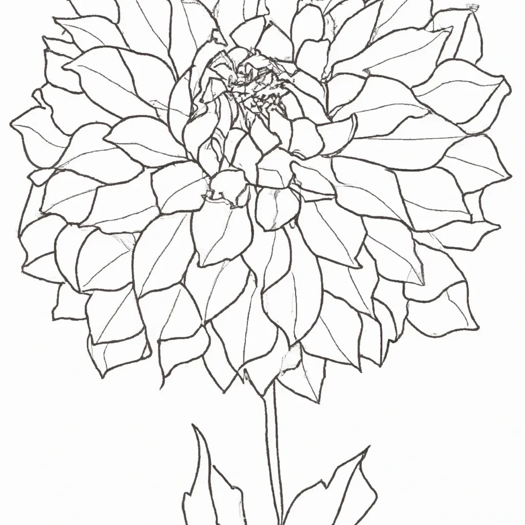 desenhos delicadas dalias imprimir colorir 12 desenhos delicadas dalias imprimir colorir 12