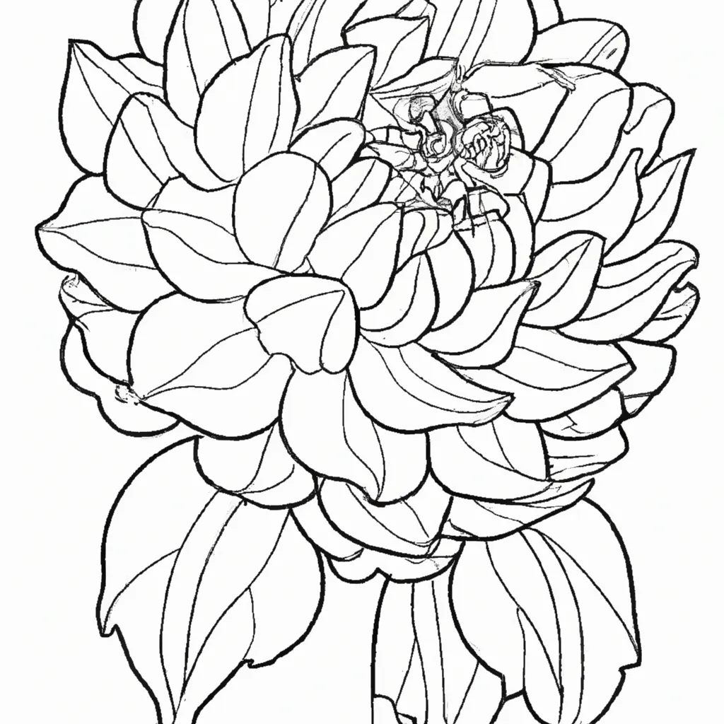desenhos delicadas dalias imprimir colorir 13 desenhos delicadas dalias imprimir colorir 13