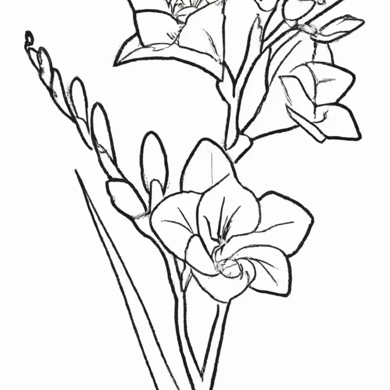 desenhos fascinantes fresias imprimir colorir