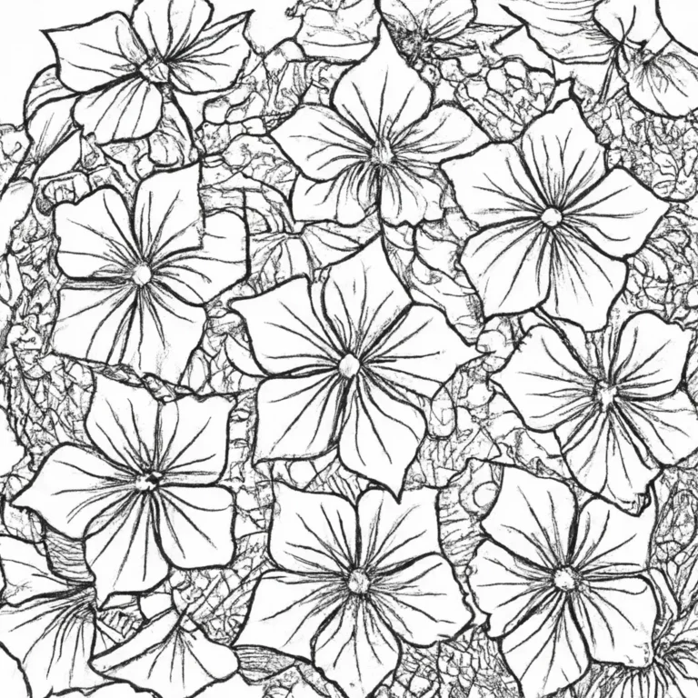 desenhos hipnoticas hortensias imprimir colorir