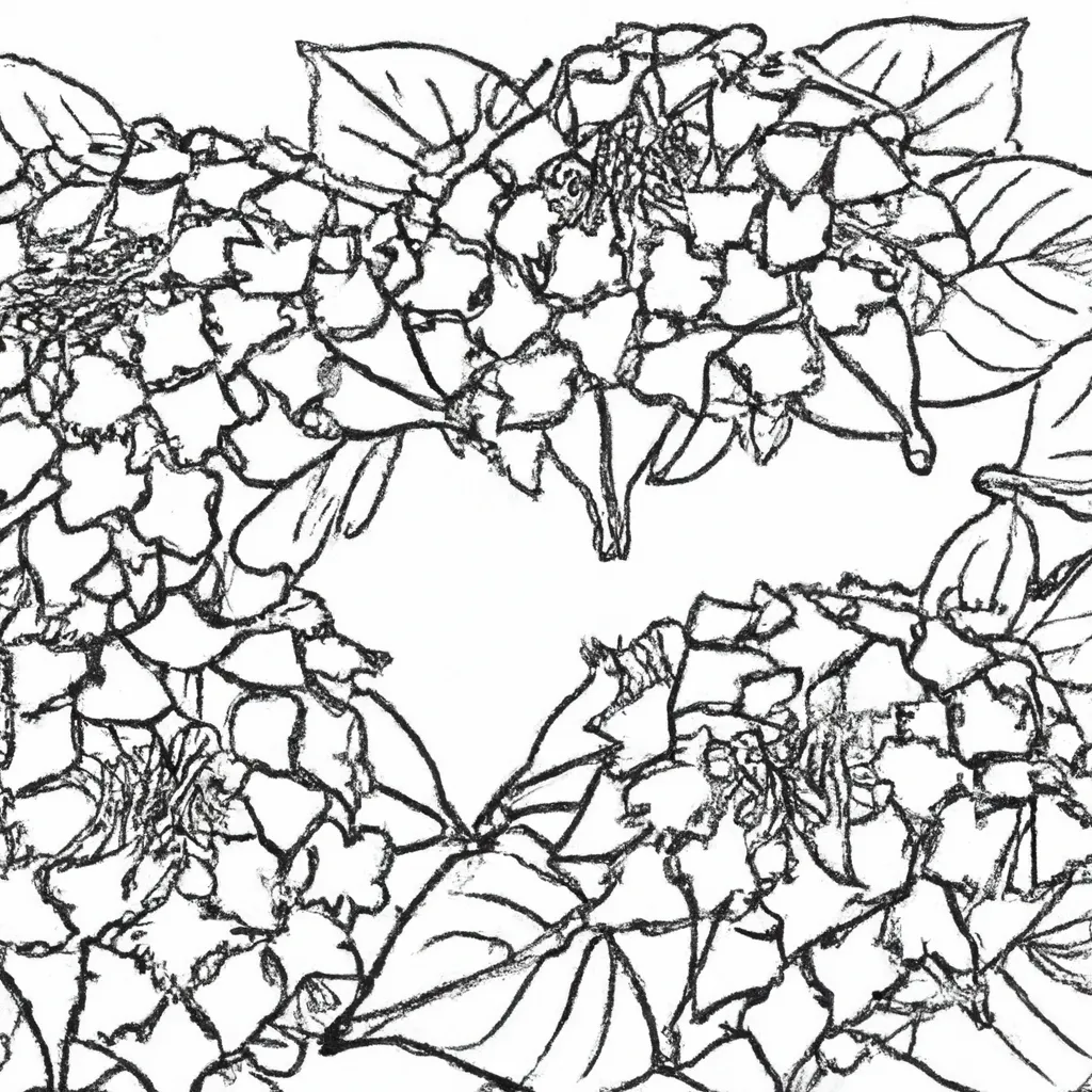 desenhos hipnoticas hortensias imprimir colorir 7