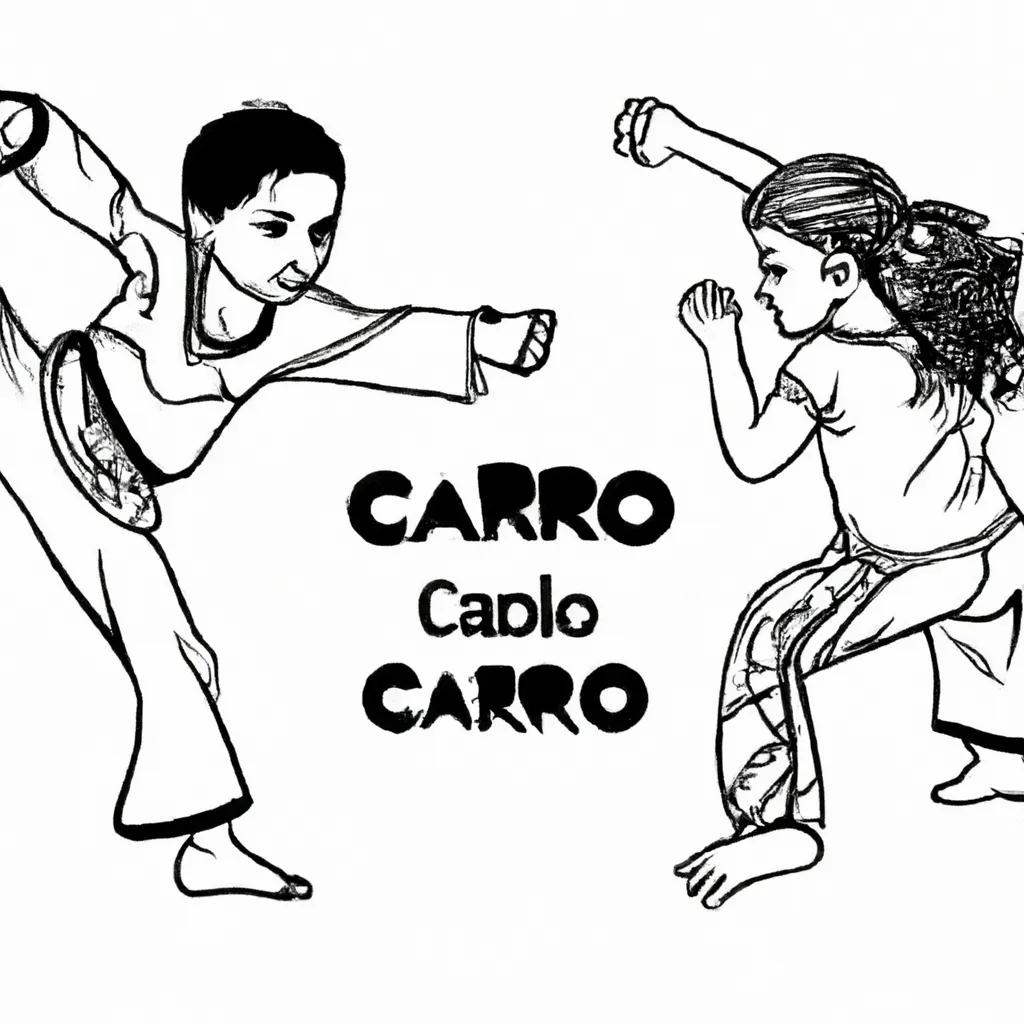 Desenhos Excepcionais de Capoeira para Imprimir e Colorir