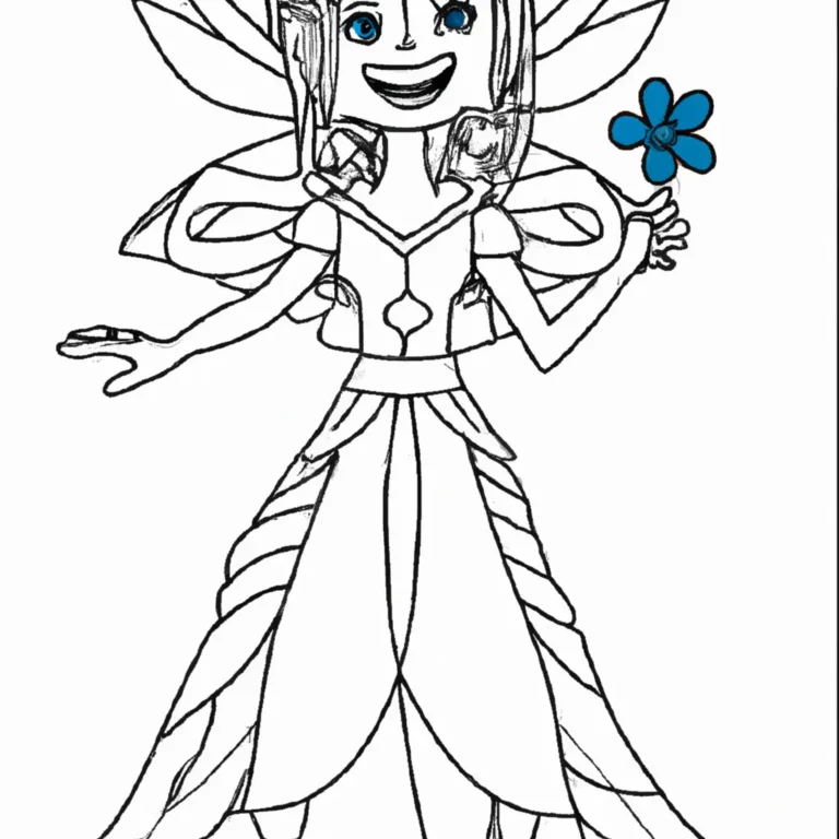desenhos graciosa fada azul imprimir colorir