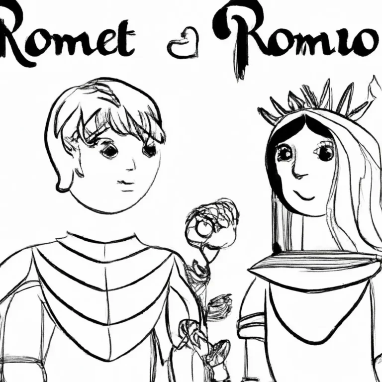 desenhos romeu julieta imprimir colorir