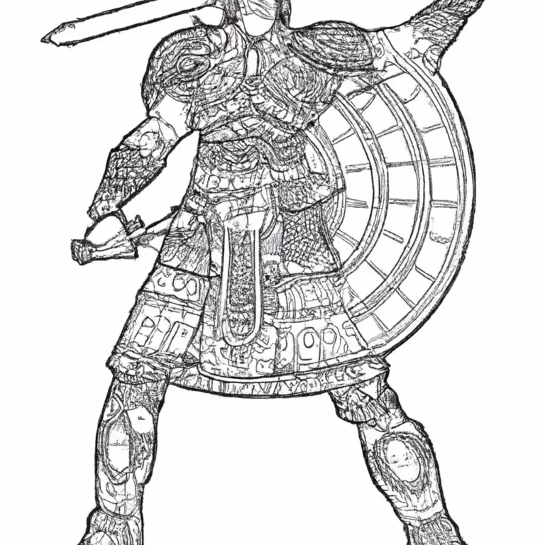 desenhos intrincados gladiador imprimir colorir