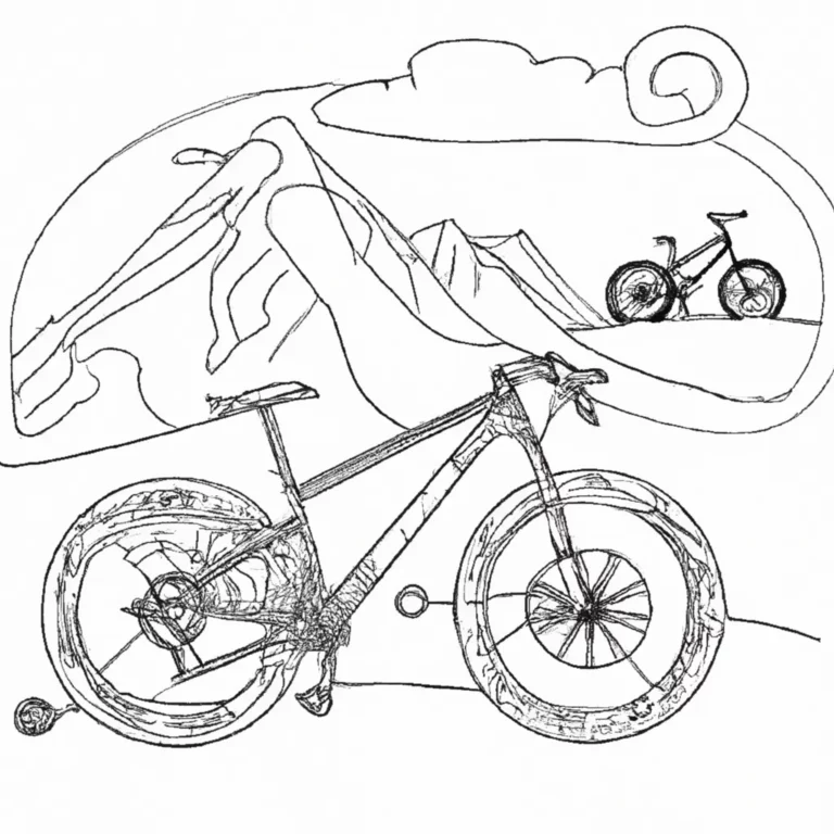 desenhos bicicletas montanha imprimir colorir