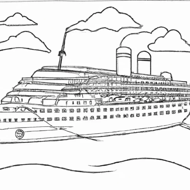 desenhos navios cruzeiro imprimir colorir