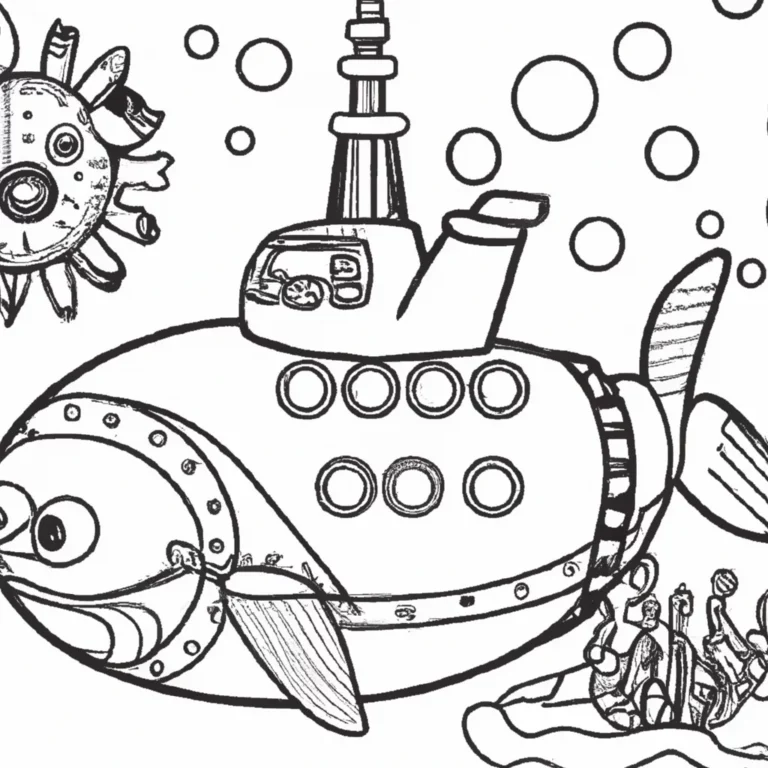 desenhos submarinos imprimir colorir