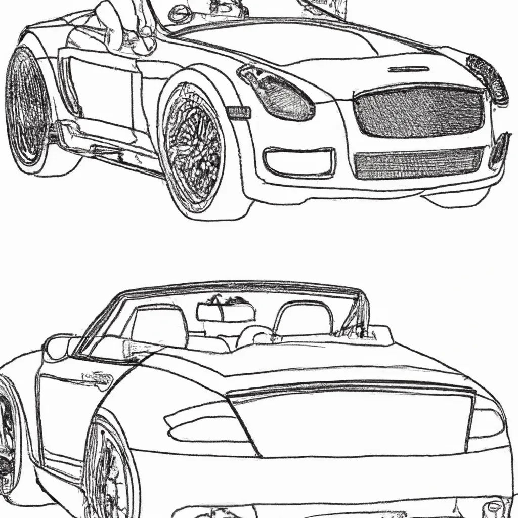 Desenhos de Carros de Luxo para Imprimir e Colorir