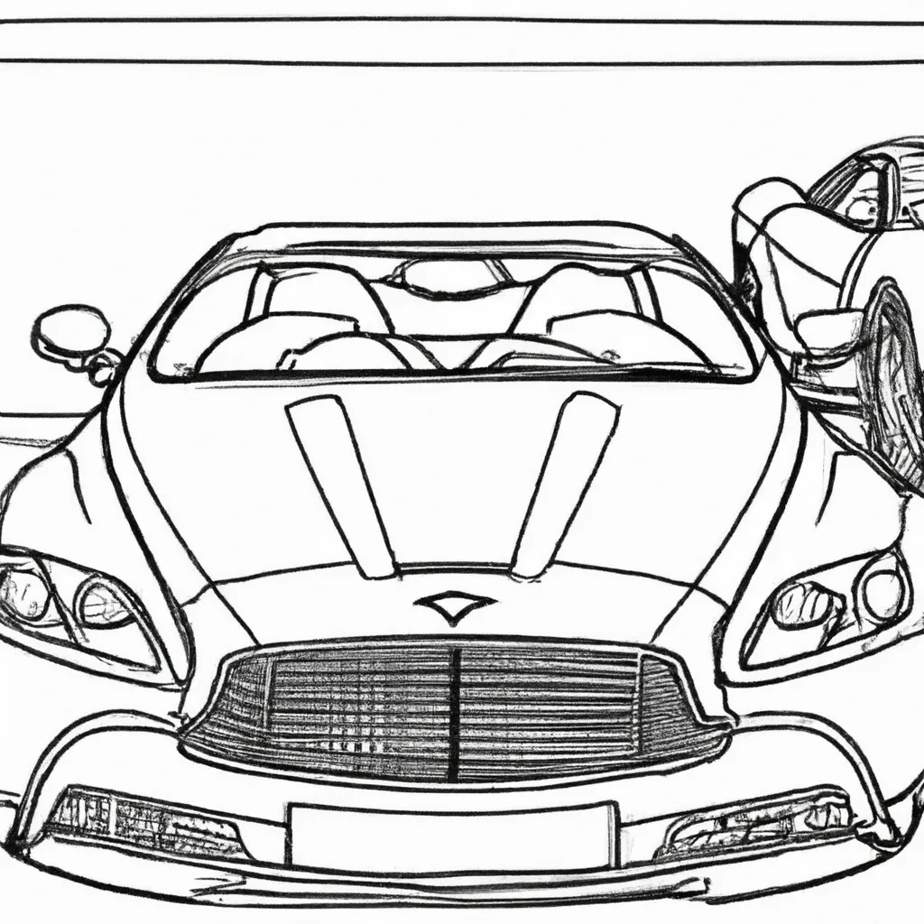 Desenhos de Carros de Luxo para Imprimir e Colorir