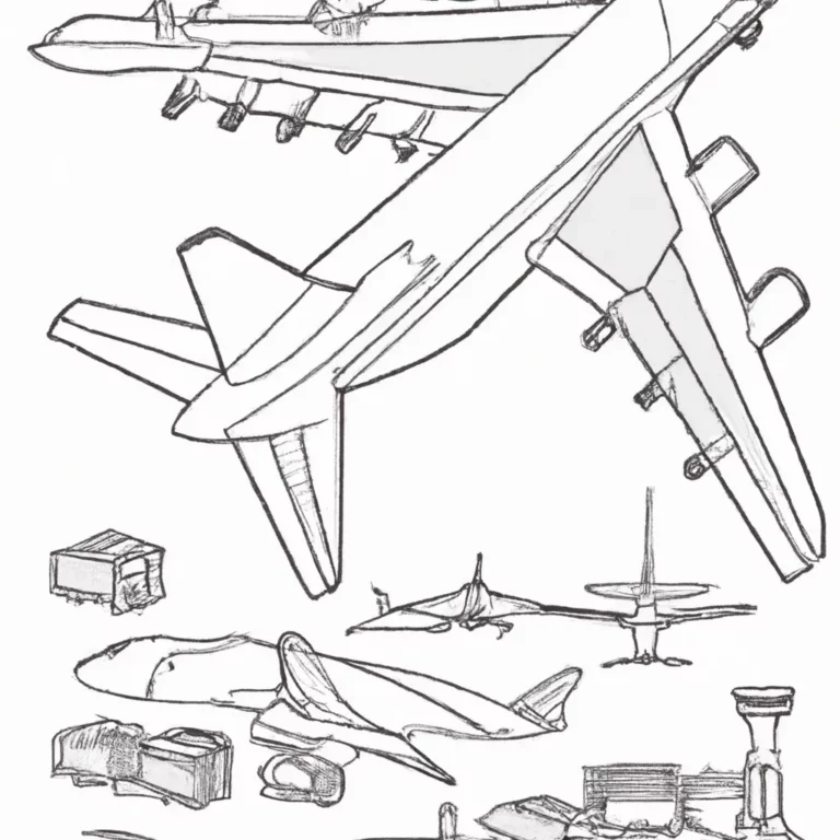 desenhos avioes transporte carga