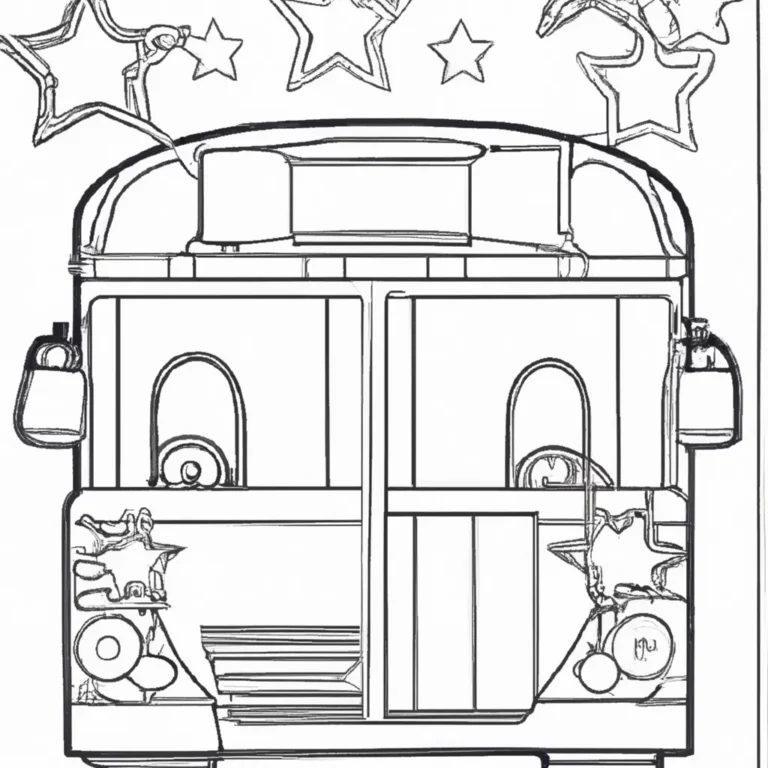 desenhos onibus festa imprimir colorir