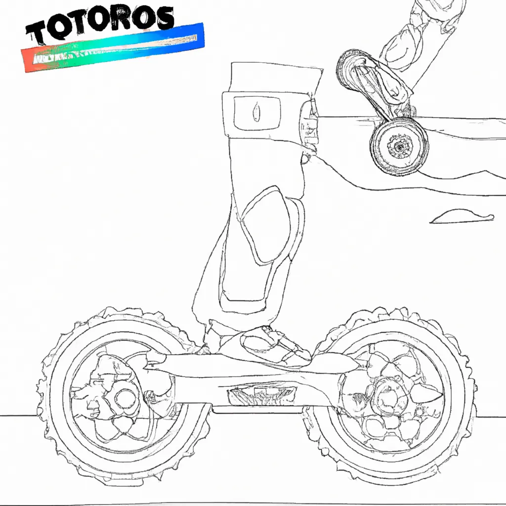 desenhos patinetes off road imprimir colorir 3